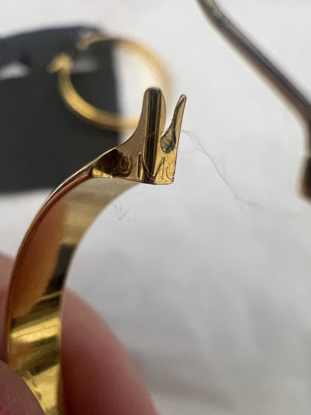Monet Gold-Tone Hoop Earrings - Picture 3 of 7